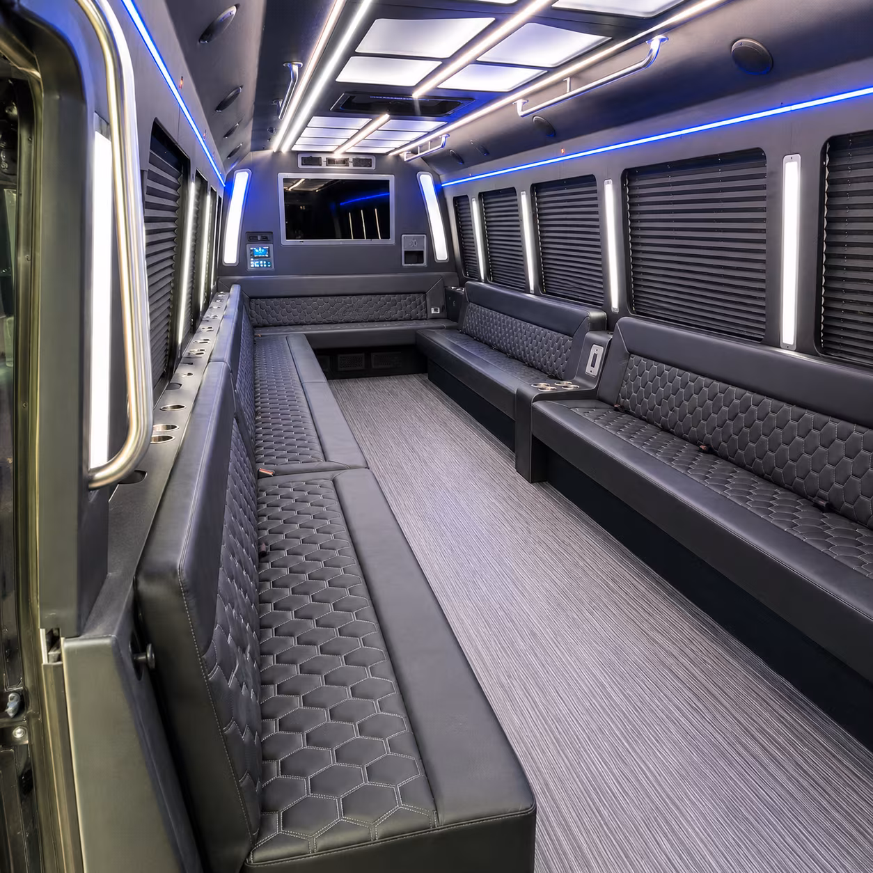 jupiter 40 passenger party bus interior