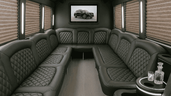 35 Passenger Limo Bus Interior